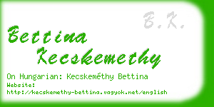 bettina kecskemethy business card